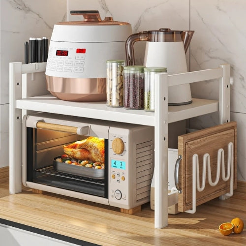 Kitchen Microwave Shelf Multilayer Spice Organizer Rust-Resistant – CookRack