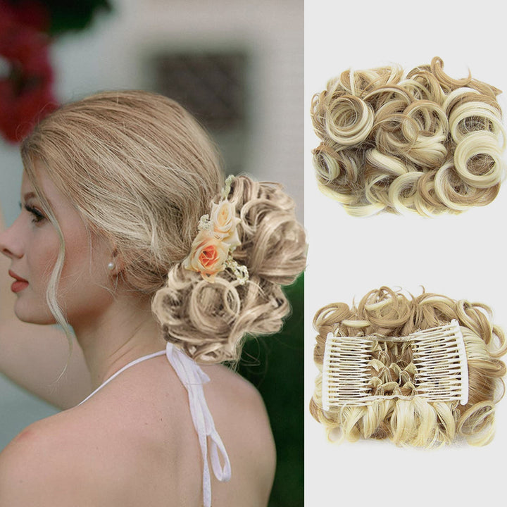 Curly Bun Hair Extension – FluffyFix