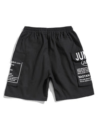 Pantalones cortos de verano para hombre con estampado de letras estilo callejero - Milán