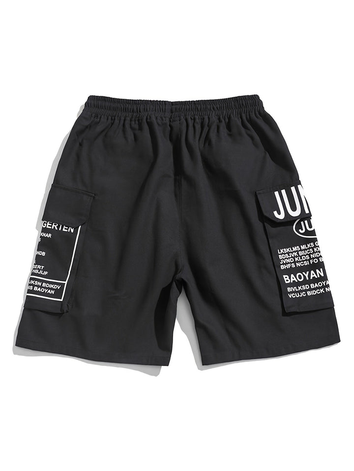 Pantalones cortos de verano para hombre con estampado de letras estilo callejero - Milán