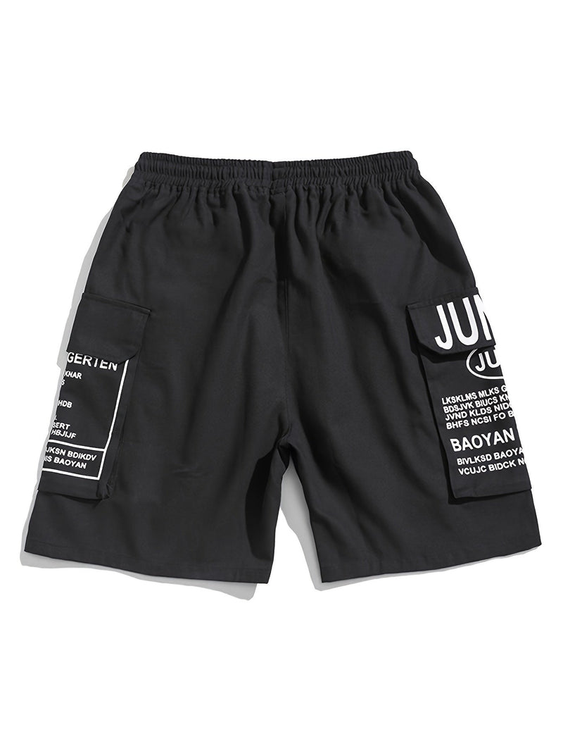 Pantalones cortos de verano para hombre con estampado de letras estilo callejero - Milán