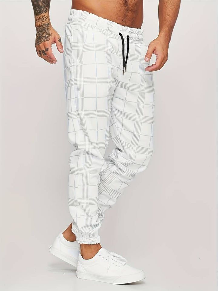 Checked Men's Jogging Pants – Elian Autumn Edition