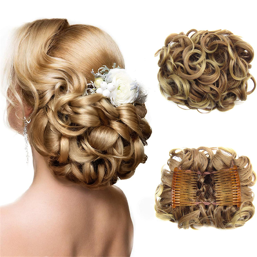 Curly Bun Hair Extension – FluffyFix
