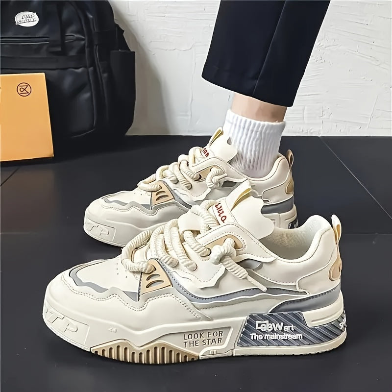 Chunky Men's Streetwear Sneaker with Treaded Sole & Comfort Padding – Cairo