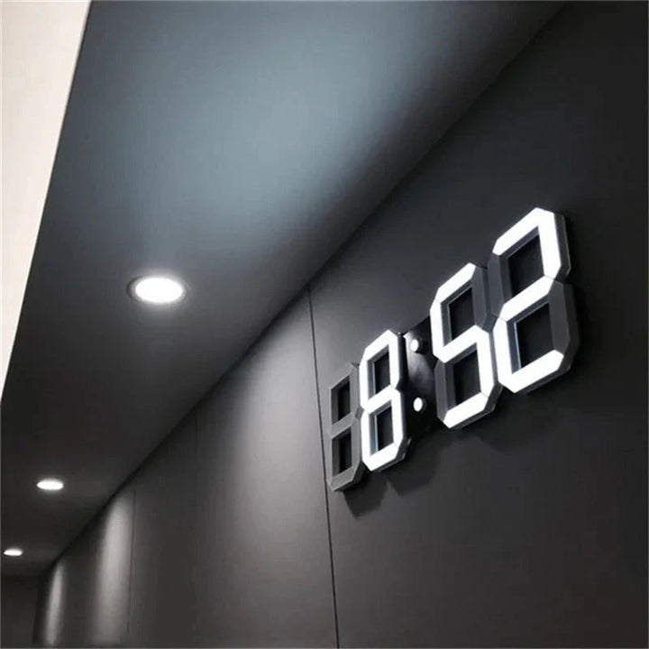 3D LED Wall Clock with Dimmable Light – Timora
