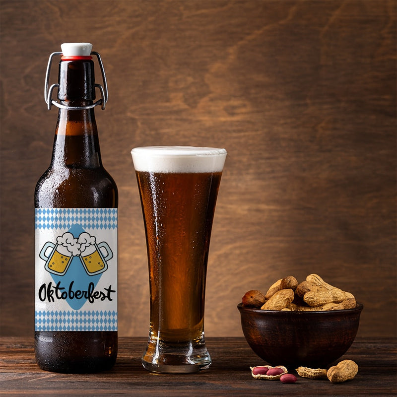 Oktoberfest Flasketiketter 3 sett (hver med 24 stk) – BierLabelSet Oktoberfest 2025