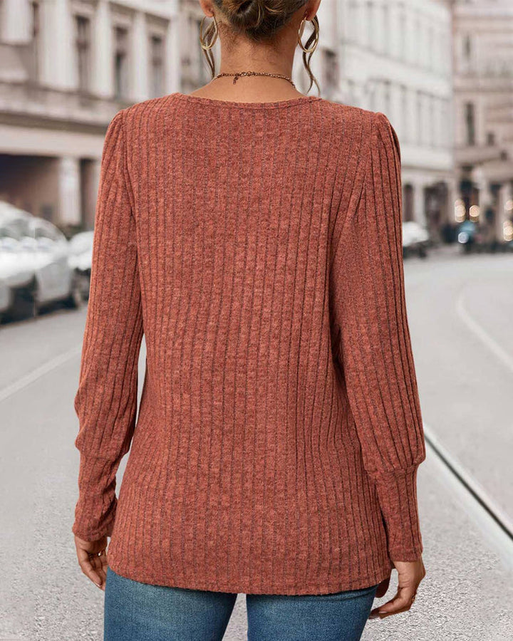 Top de punto para mujer con botones – Mireille
