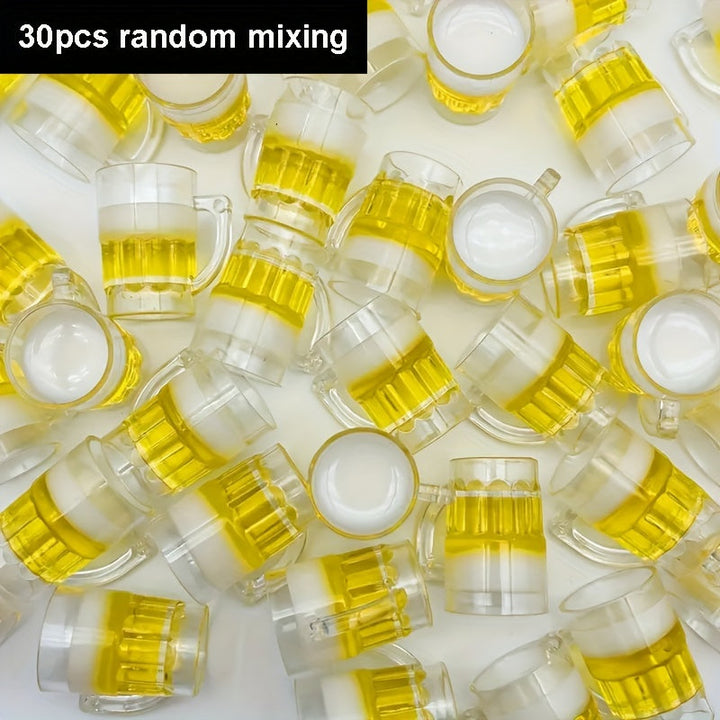 30 Pieces Mini Beer Glasses Made of Resin – Mini Beer Set Oktoberfest 2025