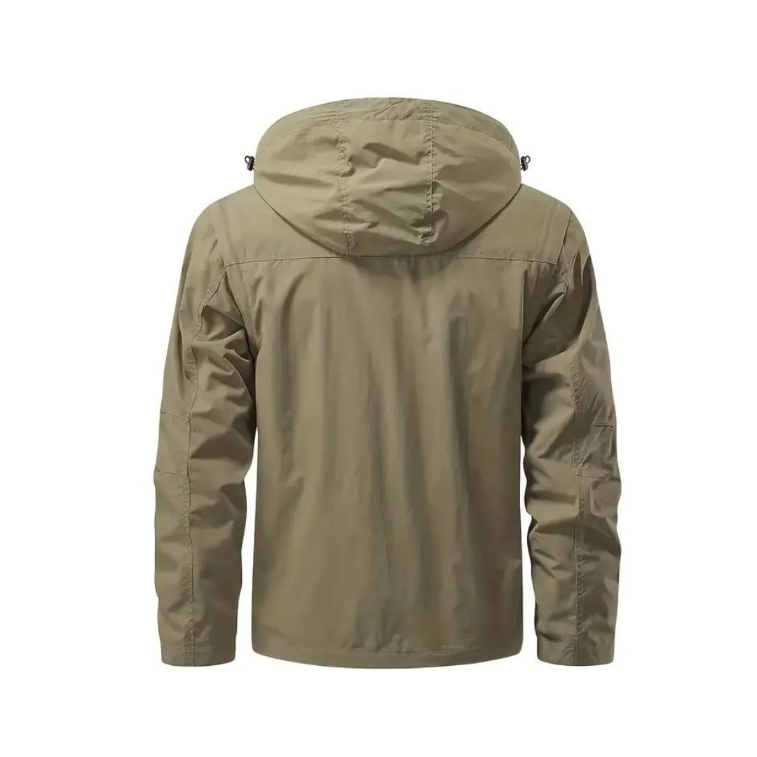 Men's transitional jacket water-repellent with detachable hood – Leif