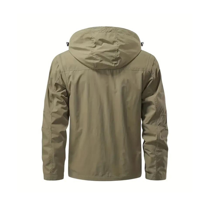 Men's transitional jacket water-repellent with detachable hood – Leif