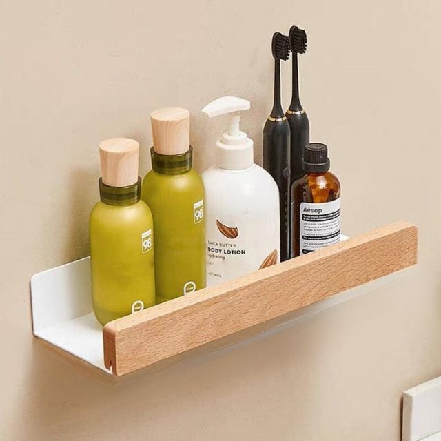 Massive Wood Bathroom Shelf – WoodaFix
