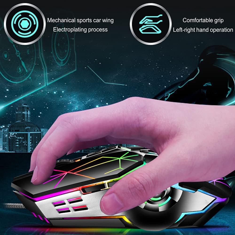 87-tasters mekanisk gaming-tastatur RGB baggrundsbelyst blå kontakter