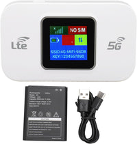 4G LTE USB WiFi Hotspot Modem med 300 Mbps hastighed og 3000 mAh batteri – Netvora