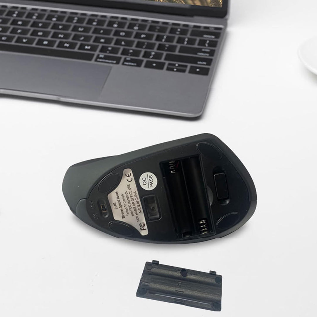 Wiederaufladbare ergonomische vertikale kabellose Maus – Elvion