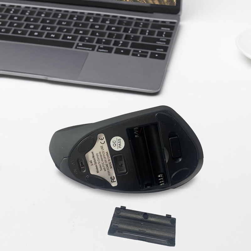 Wiederaufladbare ergonomische vertikale kabellose Maus – Elvion
