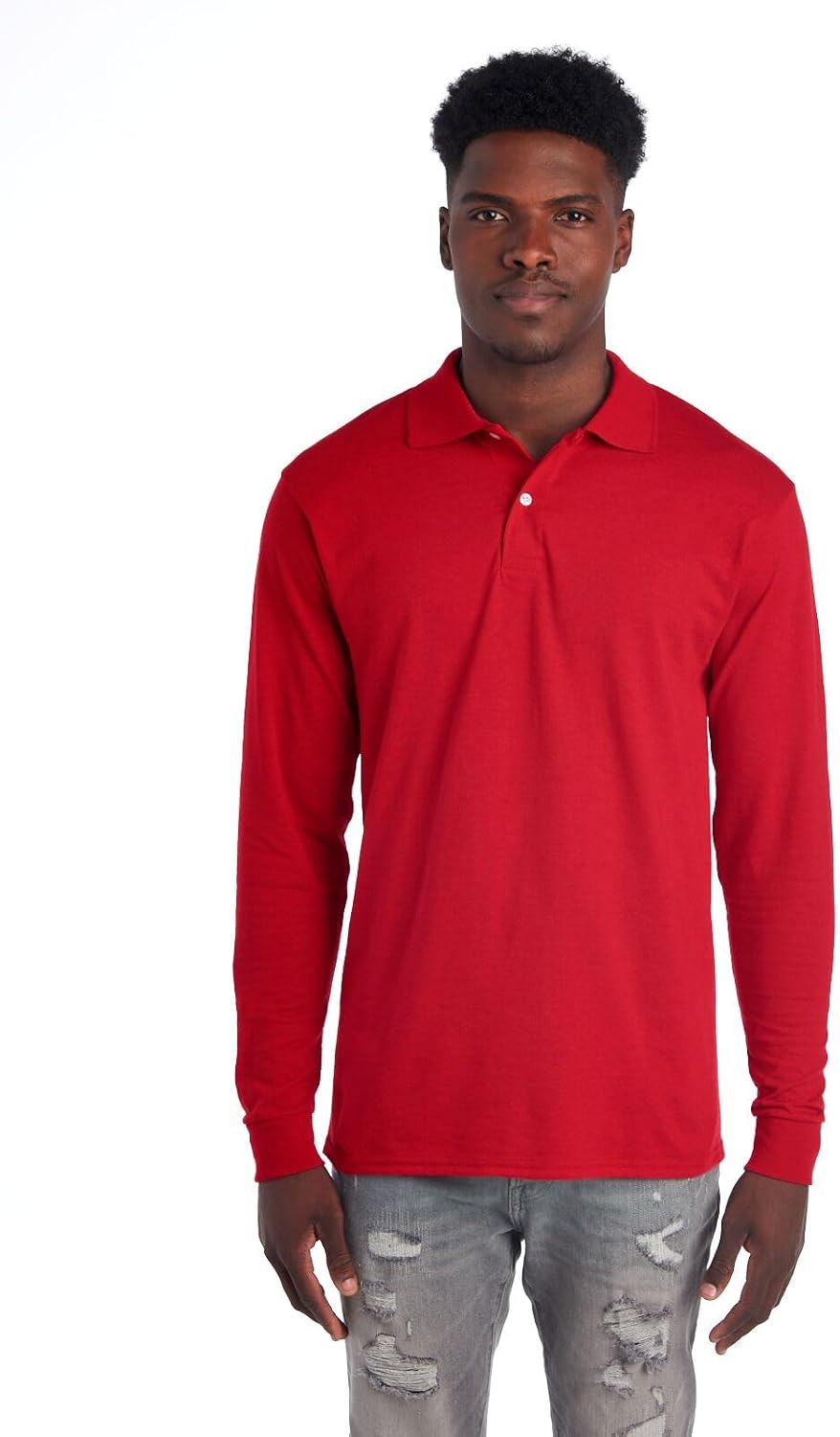 Men's Long Sleeve Polo - Mark