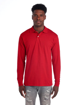 Men's Long Sleeve Polo - Mark