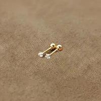 Stylish Cubic Zirconia Stud Earrings made of Titanium Steel - Lumen