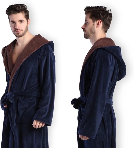 AA OOS Luxe Heren Badjas met Capuchon - Lars