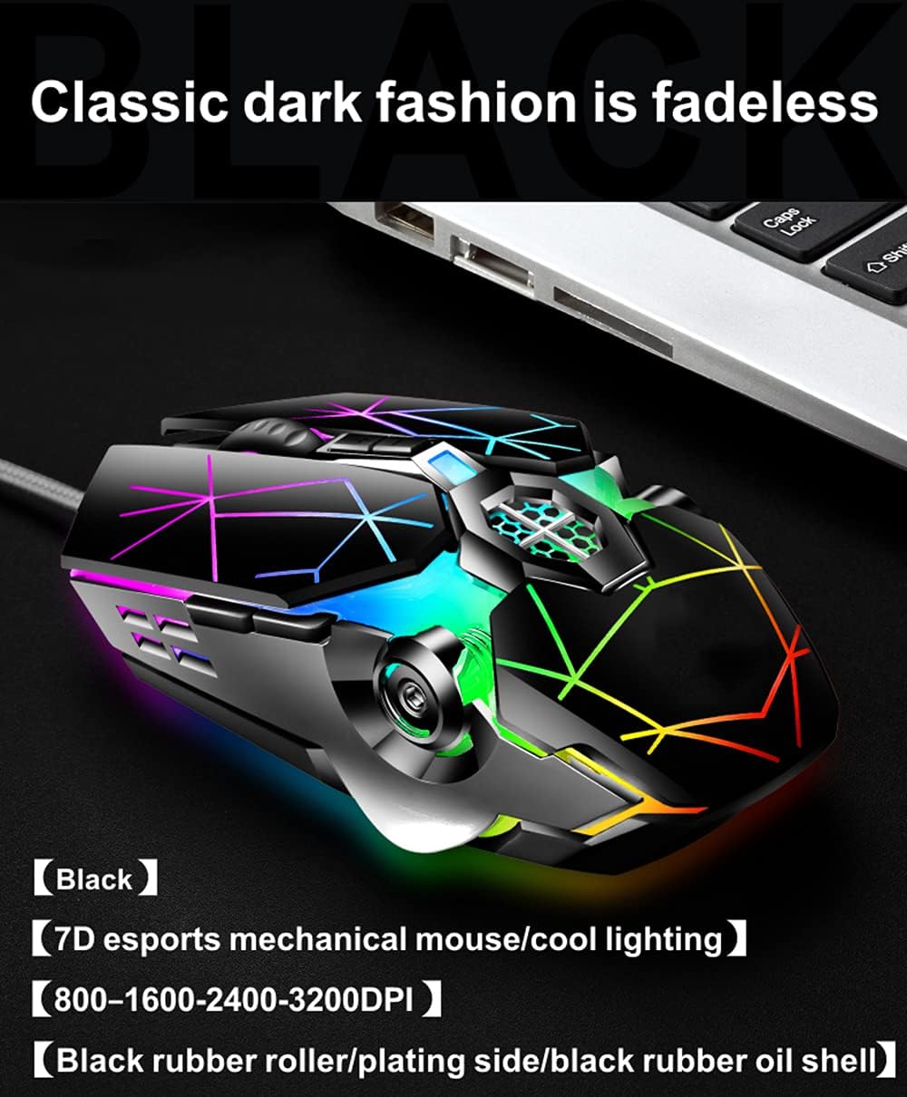 87-tasters mekanisk gaming-tastatur RGB baggrundsbelyst blå kontakter