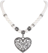 Collar de perlas con colgante de corazón – RosenHerz Oktoberfest 2025