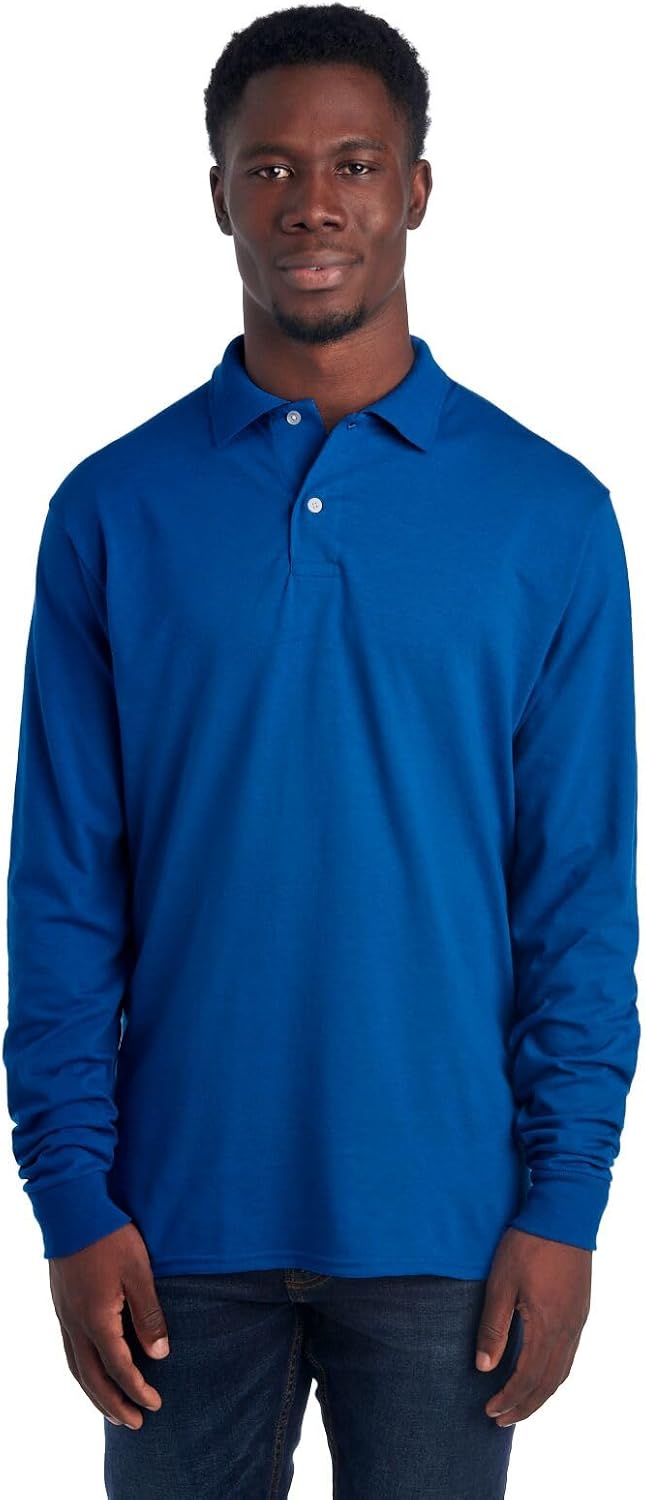 Men's Long Sleeve Polo - Mark