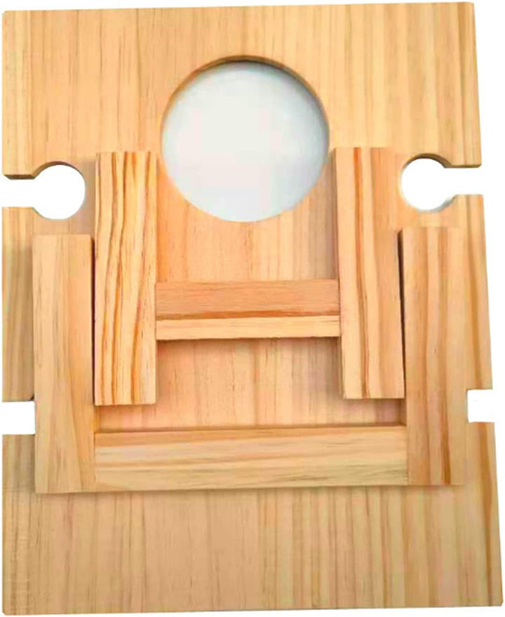 Portable wooden wine rack table