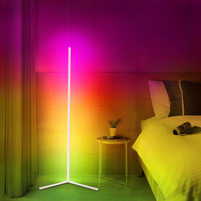 LED design hjørnelampe med fjernbetjening – Viorra