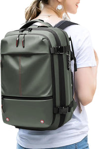 Air Vacuum Cleaner Backpack – Expandable 60L Waterproof Travel Bag with Laptop Compartment – Trivora