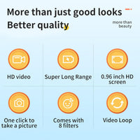 Mini digitalkamera 1080P fargeskjerm og 100 minutters batteritid – Lurevo (1+1 GRATIS)