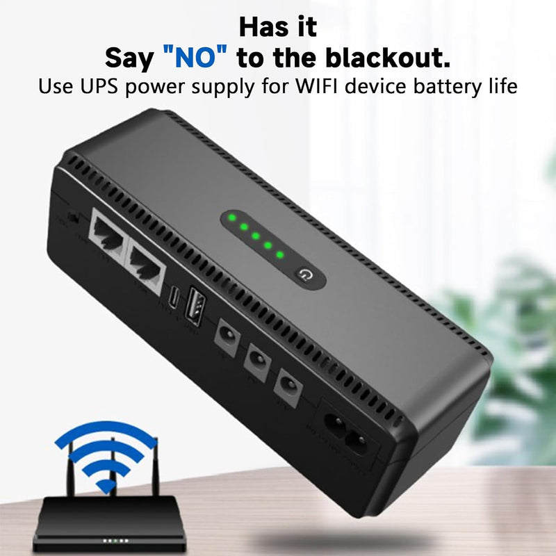UPS-Notstrombatterie 10400 mAh Kompakte Stromversorgung – Nexora