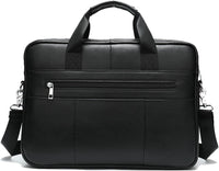 Premium Cowhide 15” Business Briefcase with Organizer Compartments