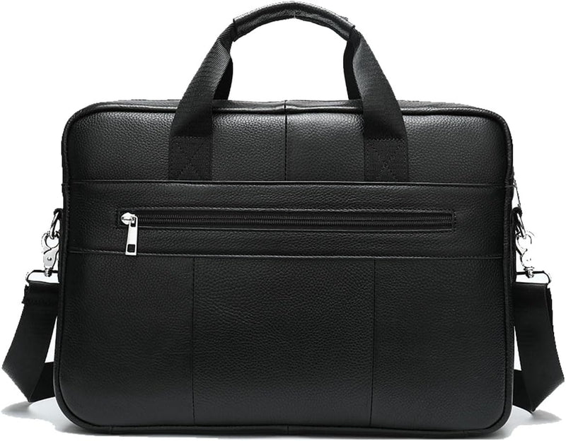 Premium Cowhide 15” Business Briefcase with Organizer Compartments