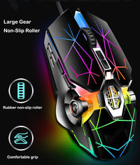 87-tasters mekanisk gaming-tastatur RGB baggrundsbelyst blå kontakter
