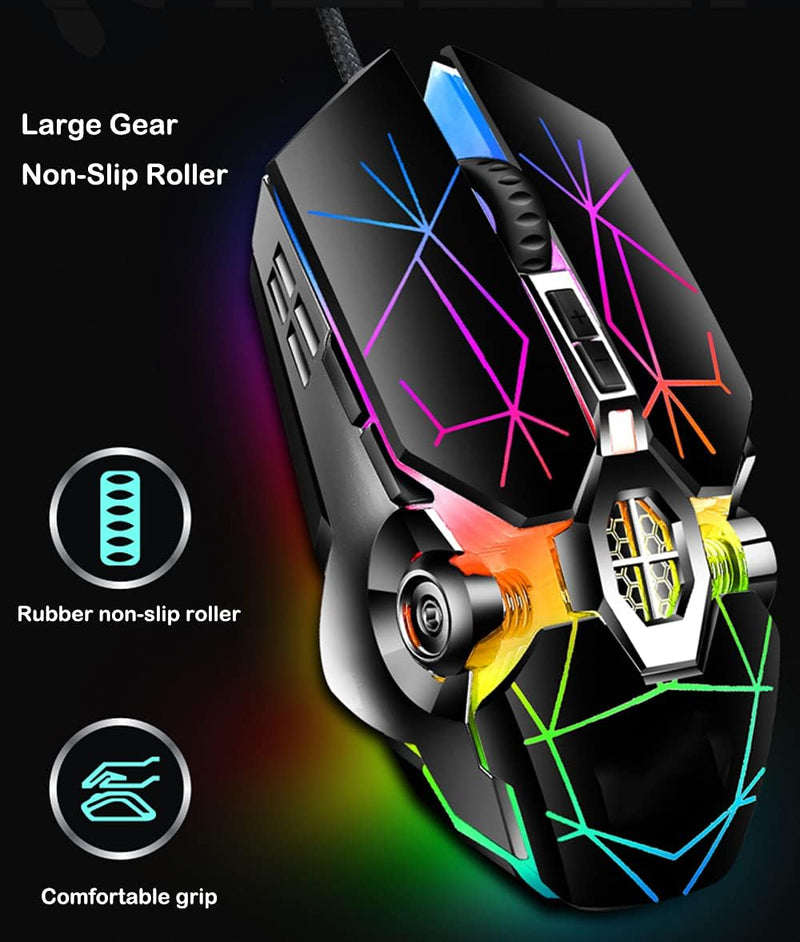 87-tasters mekanisk gaming-tastatur RGB baggrundsbelyst blå kontakter