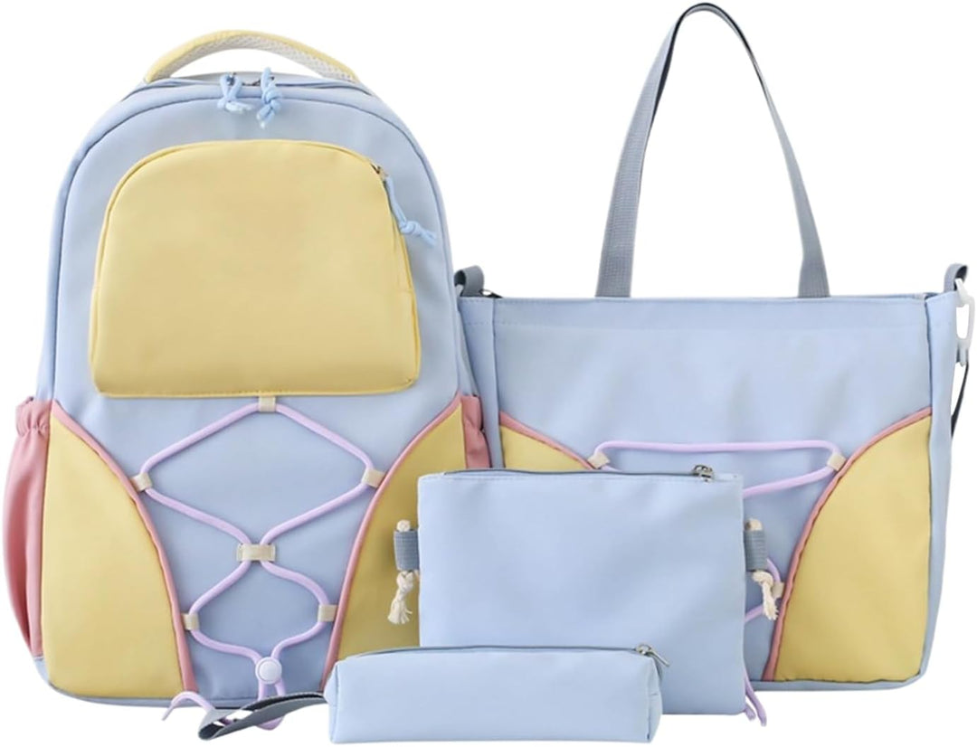 School Backpack Set – Large Volume Backpack for Students with Pencil Case and Pockets – Nivora