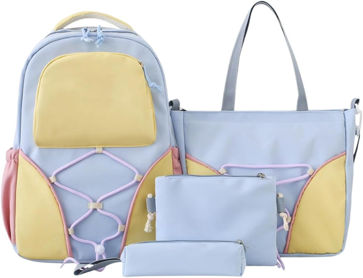 School Backpack Set – Large Volume Backpack for Students with Pencil Case and Pockets – Nivora