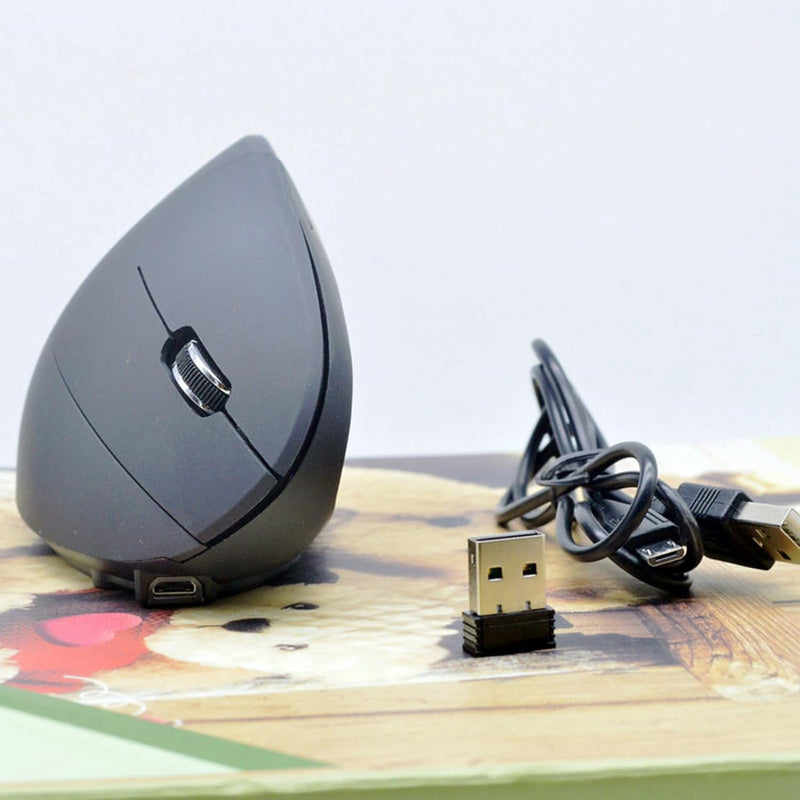 Wiederaufladbare ergonomische vertikale kabellose Maus – Elvion