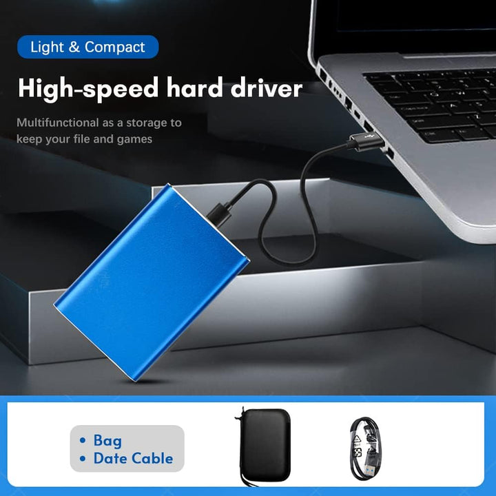Tragbare 1TB USB 3.0 Festplatte mit Metallgehäuse und Hochgeschwindigkeitstransfer – Dravero