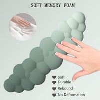 Cloud-shaped ergonomic wrist rest with mouse pad and coaster – Zeyora