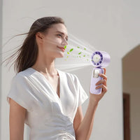 Portable Foldable Hand Fan with LED Display 100 Speeds