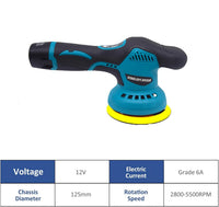 Pulidora de coche inalámbrica con doble batería y control de 8 velocidades – Torvex
