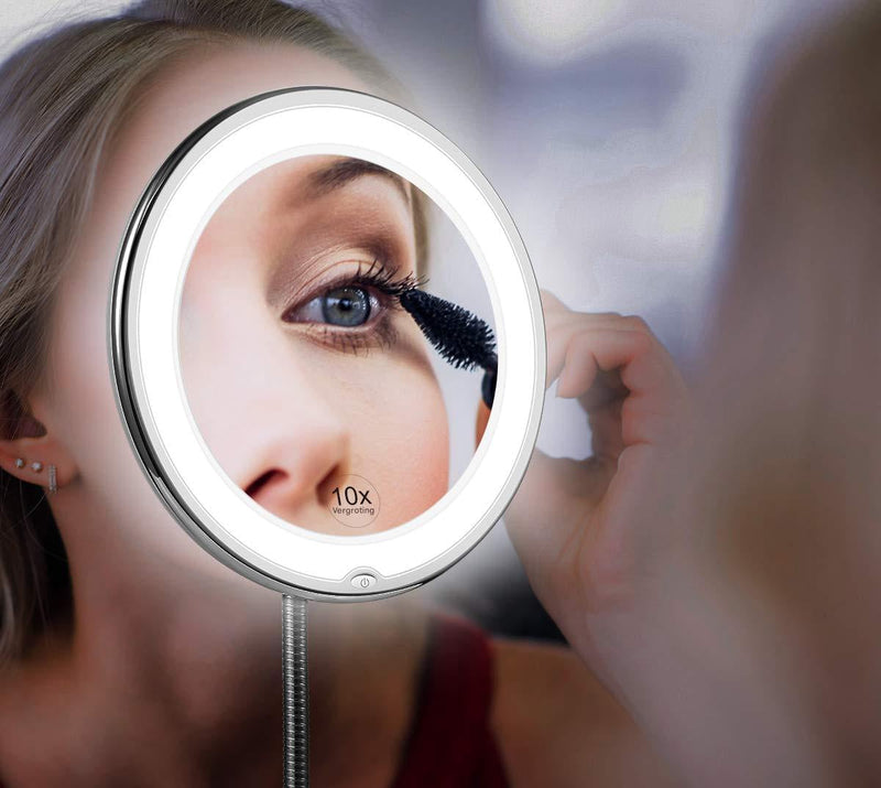 LED Magnifying Mirror with Flexible Gooseneck – Claravue