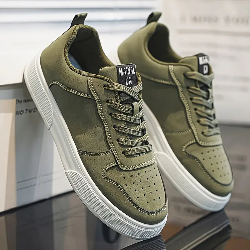 Zapatos de senderismo para hombre de ante con plantilla cómoda y estilo – Marco