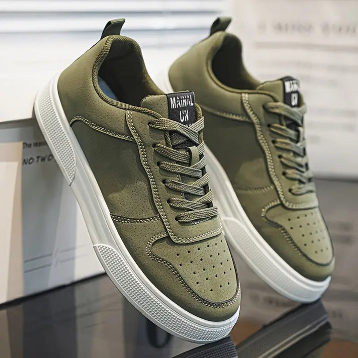 Zapatos de senderismo para hombre de ante con plantilla cómoda y estilo – Marco