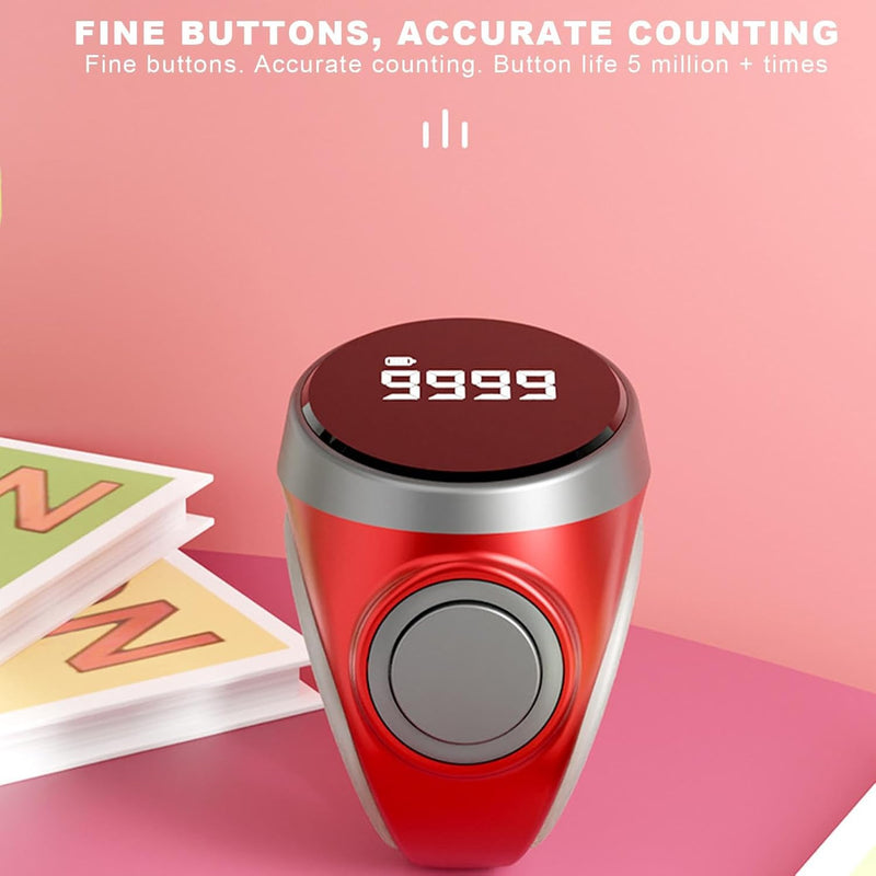 4-digit rechargeable digital finger counter ring (1+1 FREE) – Calmero