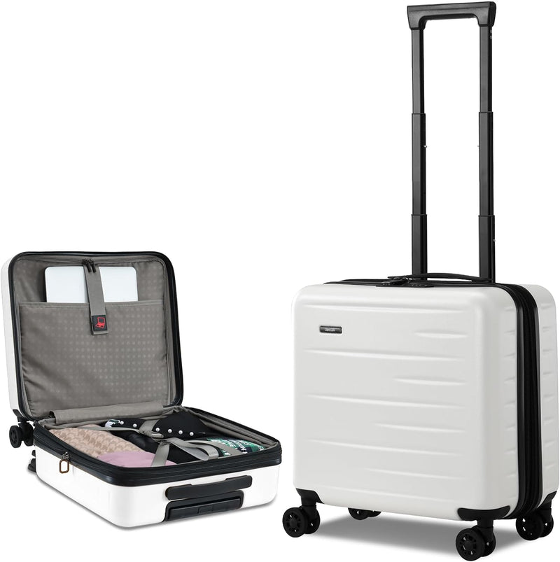Maleta rígida expandible con compartimento frontal y cerradura TSA