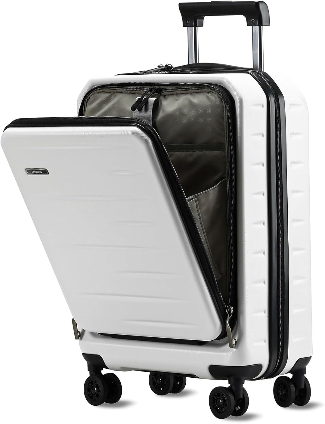 Maleta rígida expandible con compartimento frontal y cerradura TSA