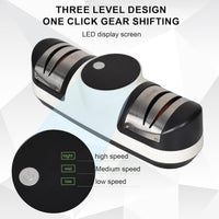 Elektrisk knivsliper med 3 hastigheter og LED-display – EdgeMaster