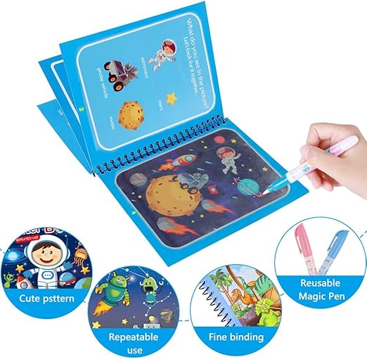 Set of 4 Reusable Watercolor Books – AquaColor Books